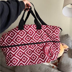 Oklahoma expandable Weekend Tote Bag with Black Handles